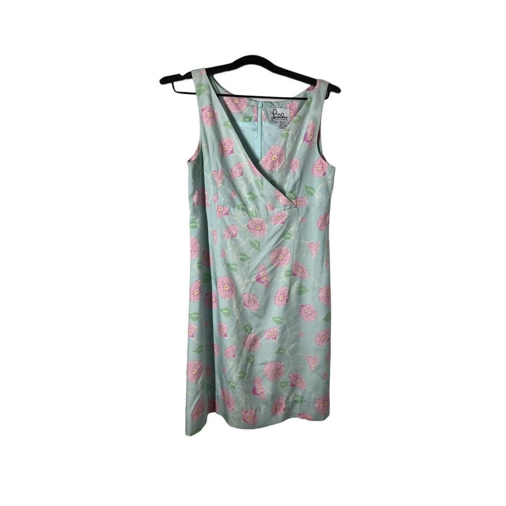 Lilly Pulitzer Staci Morning Glories Silk Midi Dress Size 8